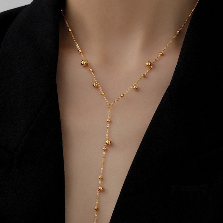Stardust Trail- Golden Glow necklace
