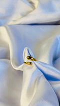 Twin droplet ring- gold ￼