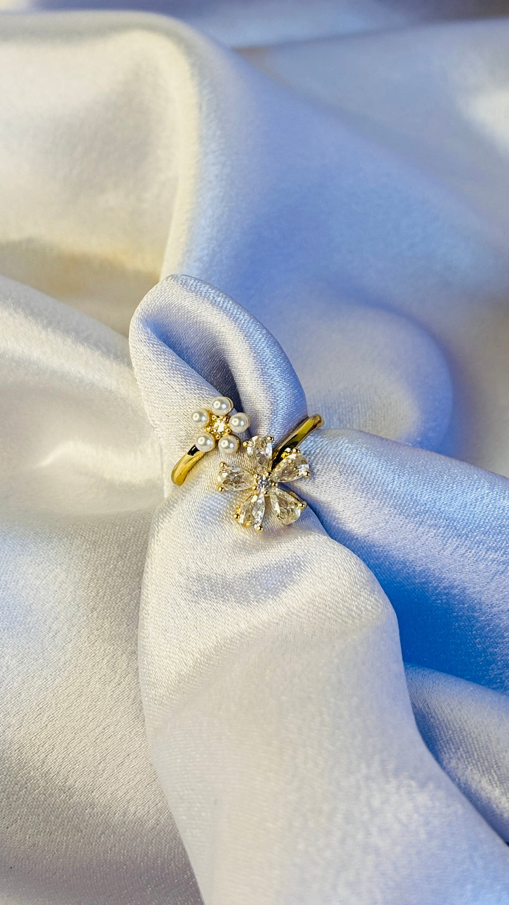 Twin Blooms Ring