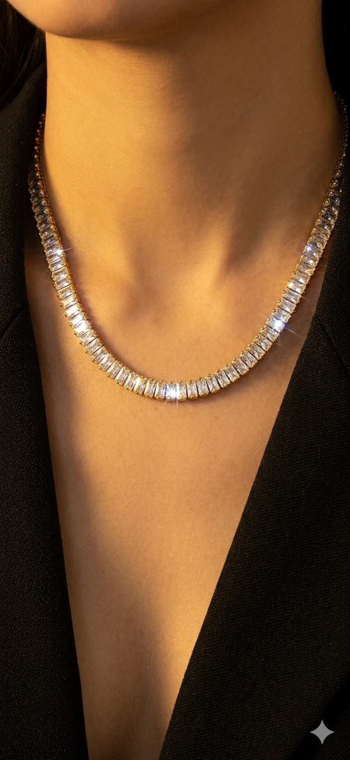 Solara Luxe necklace- Bold gold