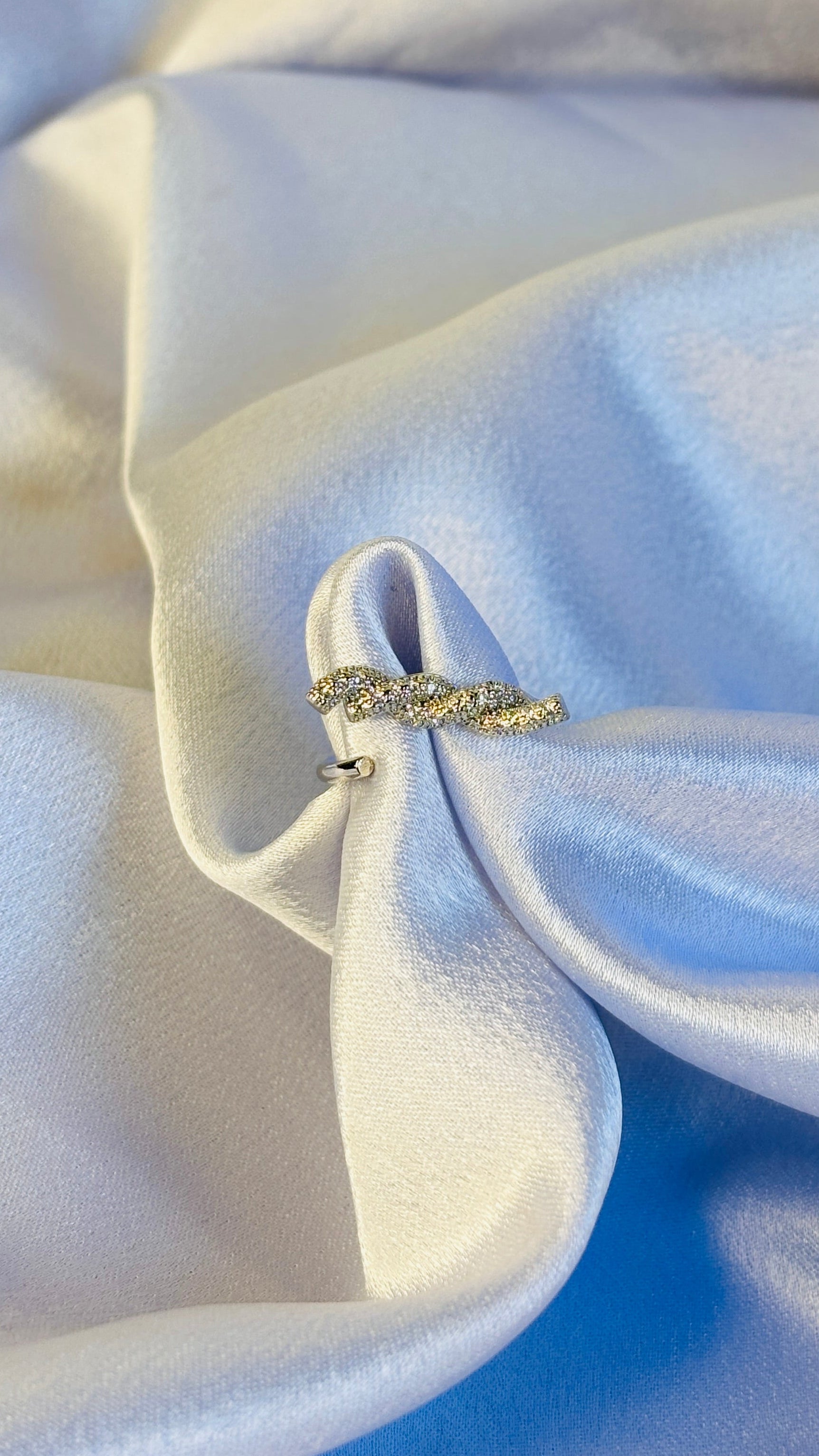 Twisted AD Silver Ring