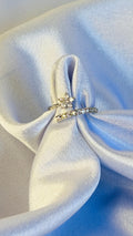 Peace lily AD Silver Ring
