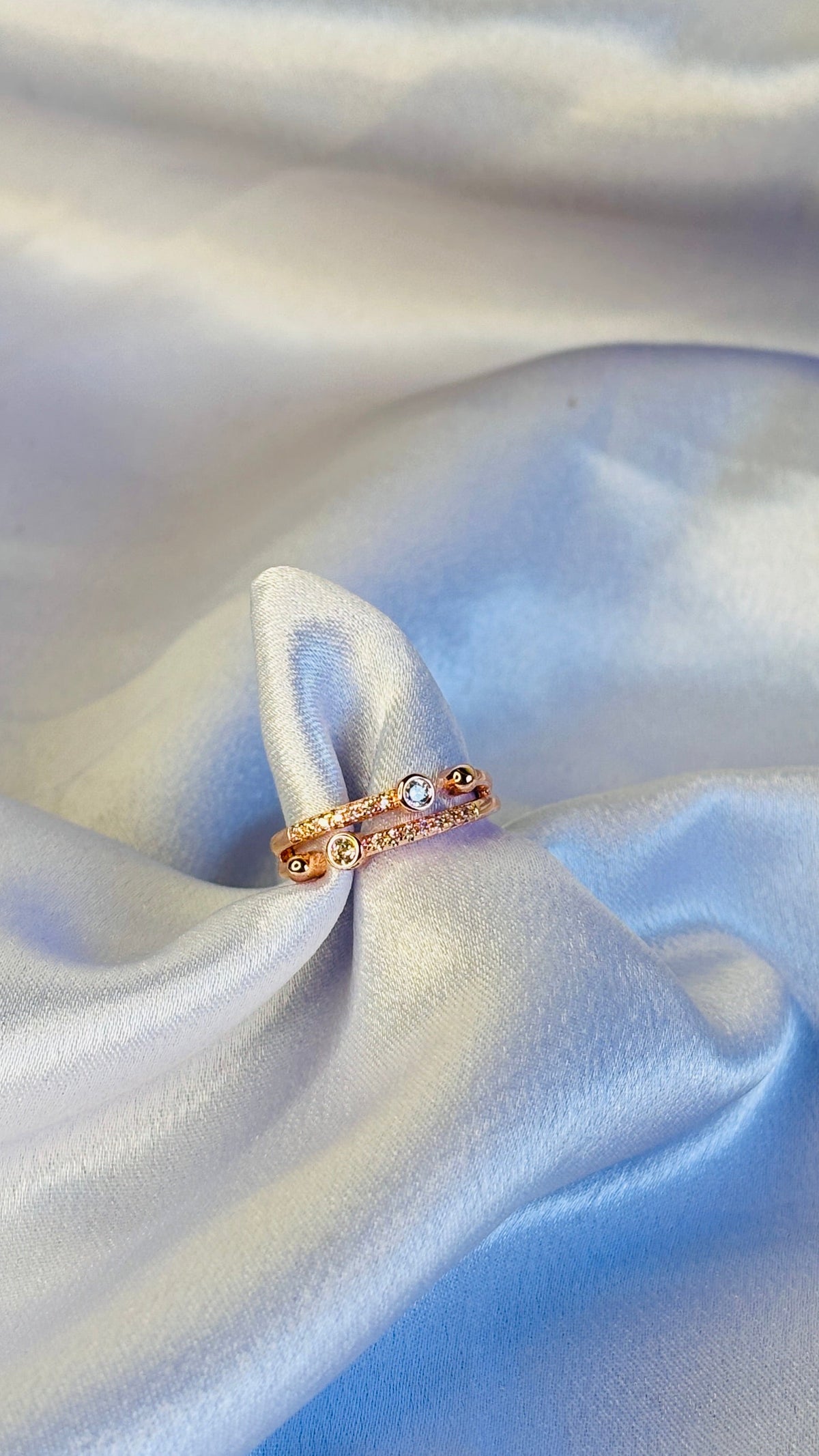 AD line ring- Rose gold