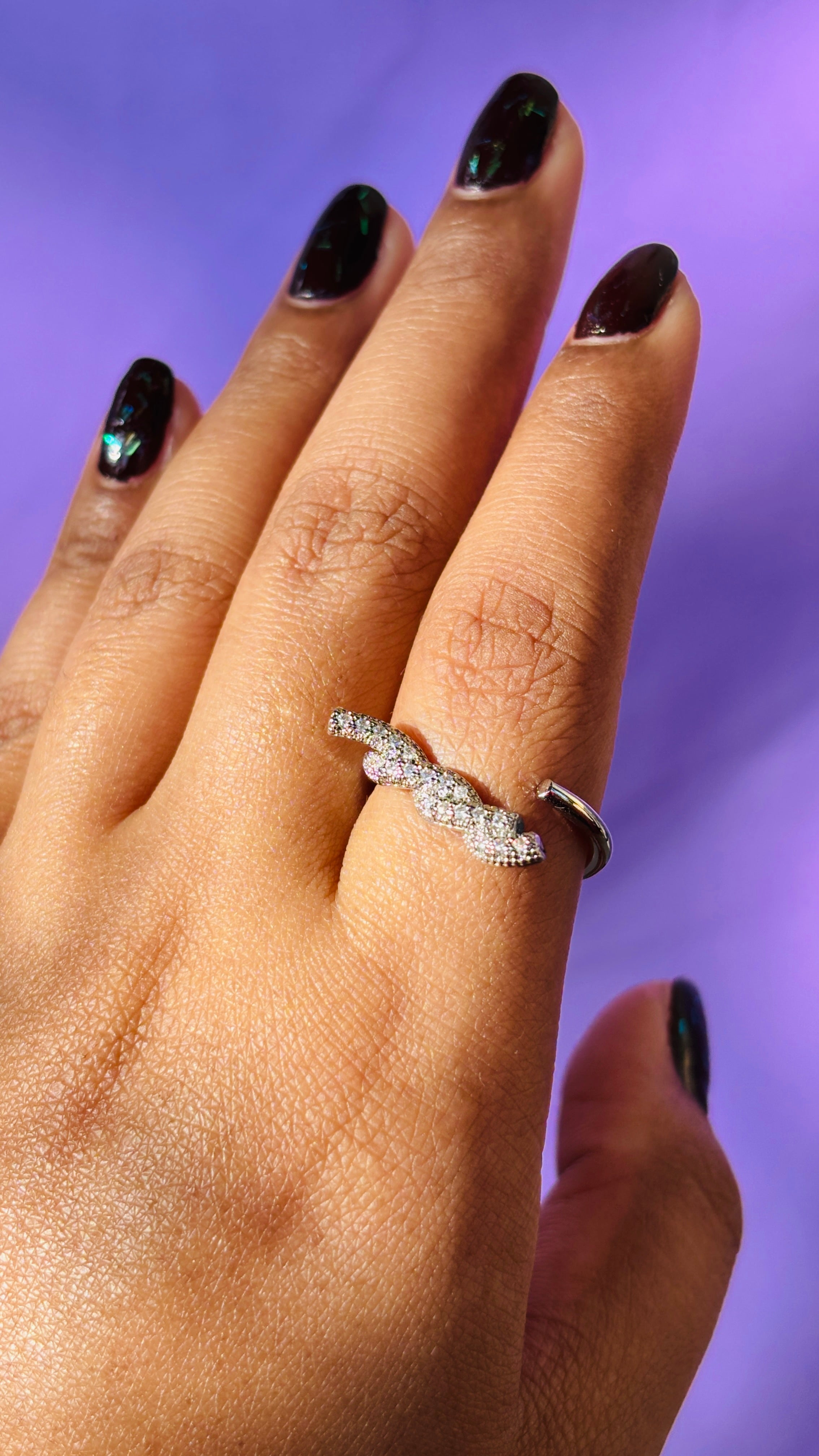 Twisted AD Silver Ring