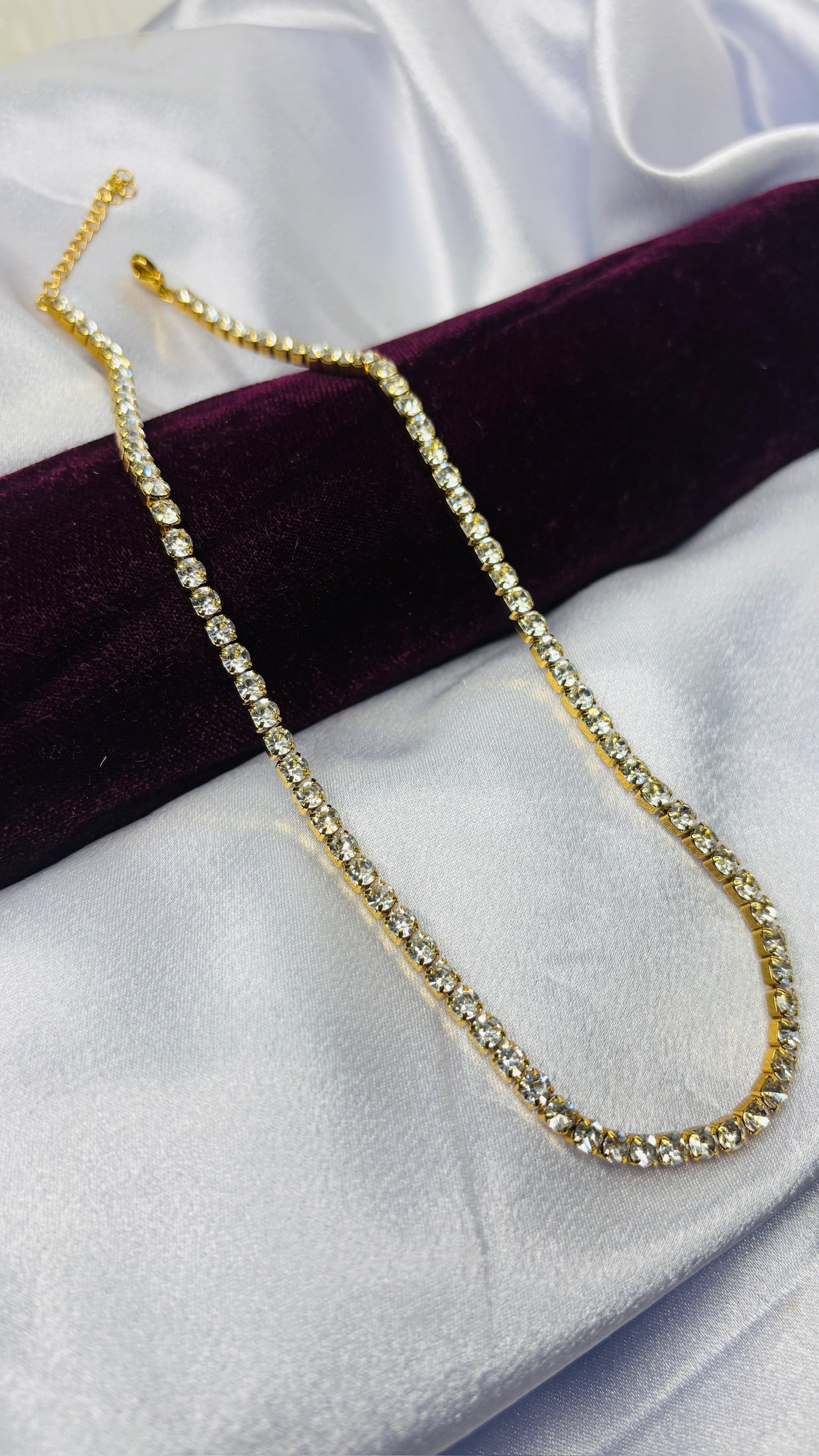 Solara Luxe necklace- Fine gold
