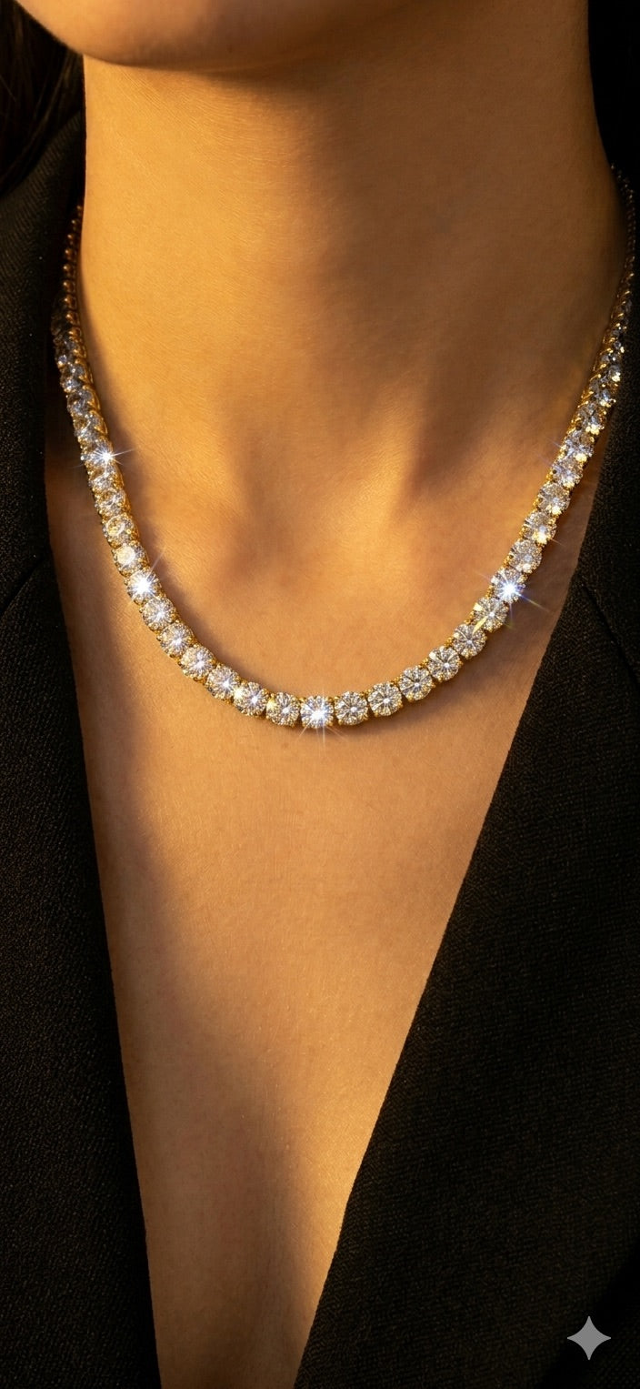 Solara Luxe necklace- Fine gold