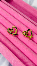 Funky Heart Studs