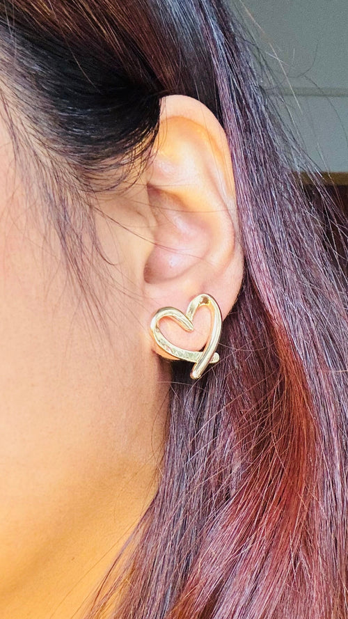 Funky Heart Studs